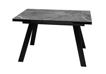 Раскладной стол DikLine DKL140 Керамика Черный мрамор/опоры черные (2 уп.) в Курске