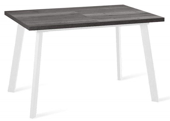 Кухонный стол раскладной Dikline HB120 Сосна Пасадена/ножки белые в Курске - изображение
