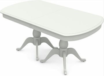 Обеденный раздвижной стол Фабрицио-2 исп. Мыло большой 2 вставки, Тон 9 Покраска + патина (в местах фрезеровки) в Курске