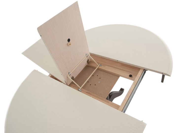 Обеденный раздвижной стол Леонардо-1 исп. Круг 820, тон 4 (Морилка/Эмаль) в Курске - изображение 6