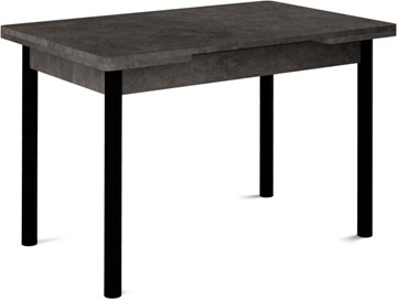 Кухонный стол раздвижной Милан-2 EVO, ноги черные, серый камень в Курске