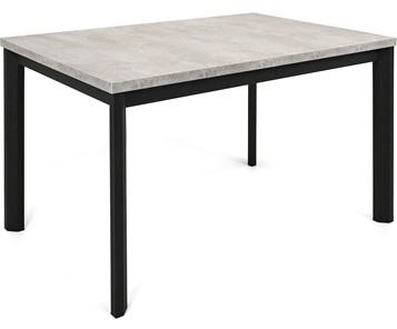 Кухонный раскладной стол Нагано-1L (ноги черные, светлый цемент) в Курске
