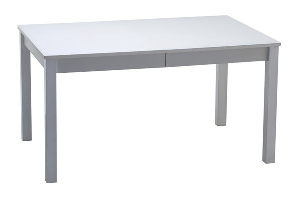 Кухонный стол раскладной Нагано-2 стекло белое opti (хром-лак) в Курске - изображение