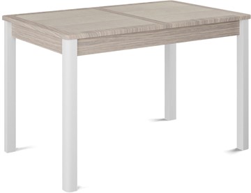 Кухонный стол раздвижной Ницца-1 ПЛ (ноги белые, плитка бежевая/лофт) в Курске