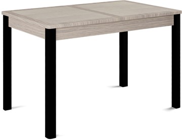 Обеденный раздвижной стол Ницца-1 ПЛ (ноги черные, плитка бежевая/лофт) в Курске