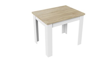 Кухонный стол раскладной Промо тип 3 (Белый/Дуб сонома светлый) в Курске - предосмотр