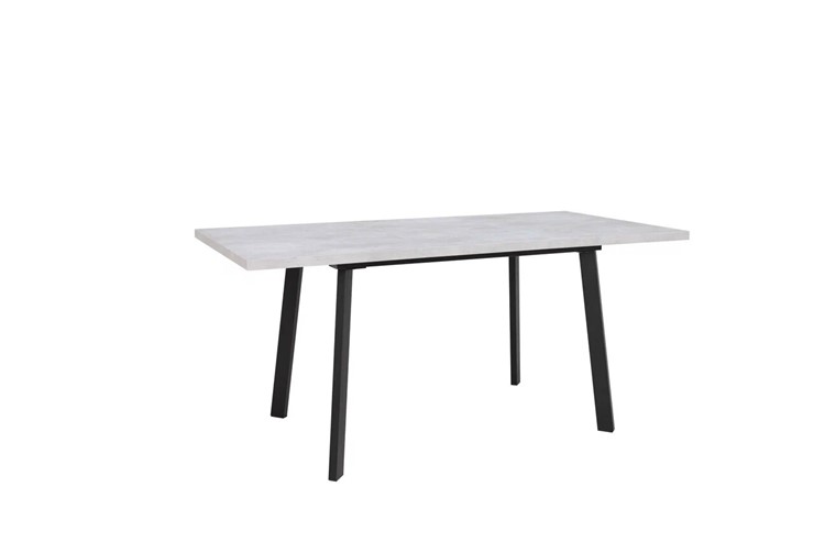 Обеденный раздвижной стол Робин, опоры прямые, цемент светлый в Курске - изображение 2