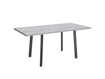 Обеденный раздвижной стол Робин, опоры прямые, цемент светлый в Курске - предосмотр 4