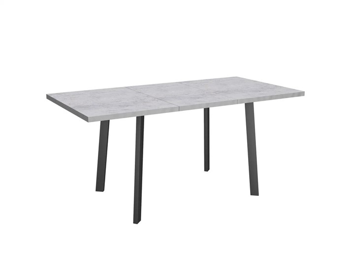 Обеденный раздвижной стол Робин, опоры прямые, цемент светлый в Курске - изображение 4