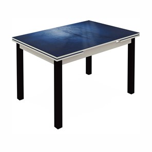 Кухонный стол раскладной Шанхай исп.2 ноги метал. крашеные №21 (Exclusive h149/белый) в Курске