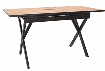 Кухонный раздвижной стол Стайл № 11 (1100/1500*700 мм.) столешница пластик, форма Флан, с механизмом бабочка в Курске