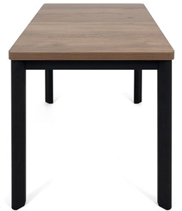 Обеденный раздвижной стол Токио-2L (ноги металлические черные, дуб табако) в Курске - предосмотр 2