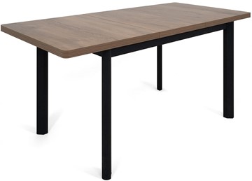 Обеденный раздвижной стол Токио-2L (ноги металлические черные, дуб табако) в Курске - предосмотр 3