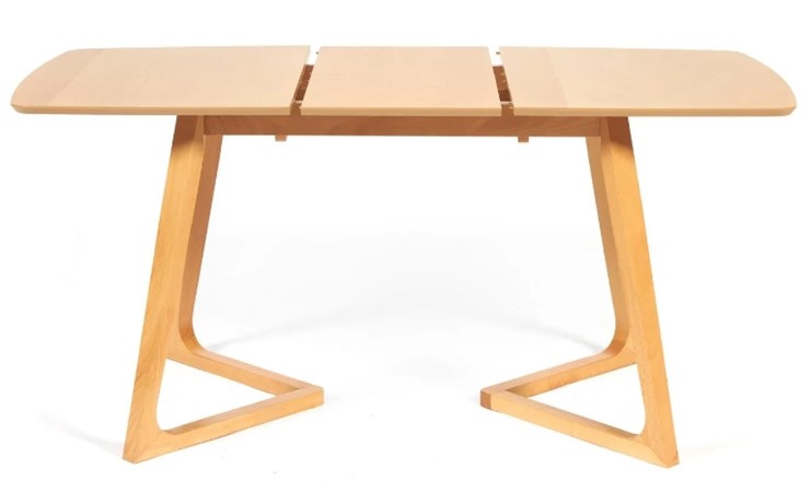 Раздвижной стол VAKU (Ваку) бук/мдф 80x120+40x75, Натуральный бук арт.13987 в Курске - изображение 3