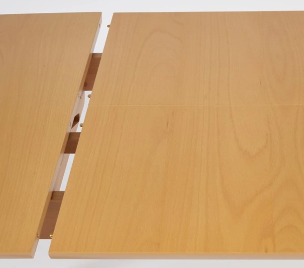 Раздвижной стол VAKU (Ваку) бук/мдф 80x120+40x75, Натуральный бук арт.13987 в Курске - изображение 4