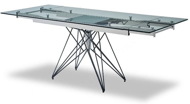 Обеденный раздвижной стол T-041 (140) прозрачный в Курске - изображение 3
