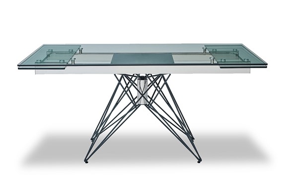 Обеденный раздвижной стол T-041 (140) прозрачный в Курске - изображение