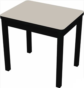 Раздвижной стол Бари дерево №8 (стекло белое/черный) в Курске