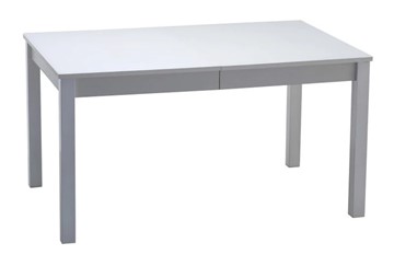 Кухонный стол раскладной Нагано-2 стекло белое opti (хром-лак) 1 в Курске