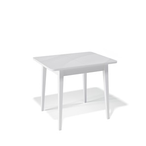 Обеденный раздвижной стол Kenner 900M (Белый/Стекло белое сатин) в Курске