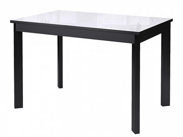 Раздвижной стол Dikline Ls110, стекло белое/ножки черные в Курске