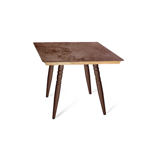 Керамический кухонный стол SHT-TU15 (4 шт.)/ТT8 60/60 (медный металлик/прозрачный лак/коричневая сепия) в Курске