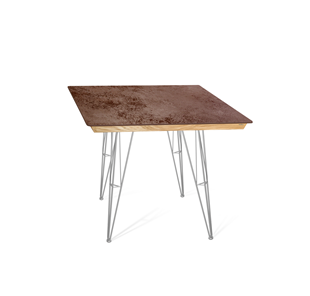 Керамический кухонный стол SHT-TU10 (4 шт.)/ТT8 60/60 (хром лак/прозрачный лак/коричневая сепия) в Курске