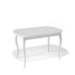 Раздвижной стол Kenner 1300C (Белый/Стекло белое сатин) в Курске