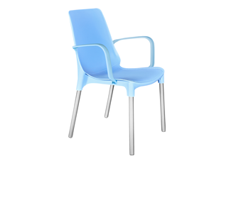 Обеденный стул SHT-ST76/S424 (голубой/хром лак) в Курске