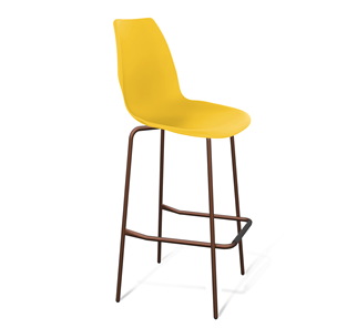 Барный стул SHT-ST29/S29 (желтый ral 1021/медный металлик) в Курске - предосмотр