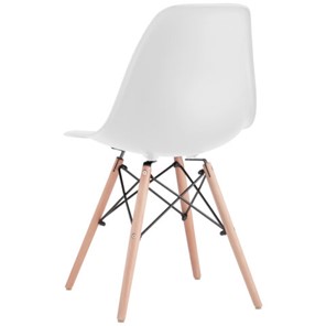 Комплект стульев 4 шт. BRABIX "Eames CF-010", пластик белый, опоры дерево/металл, 532630, 2033A в Курске
