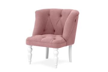 Кресло Бриджит розовый ножки белые в Курске