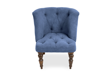 Кресло на ножках Бриджит синий ножки коричневые в Курске