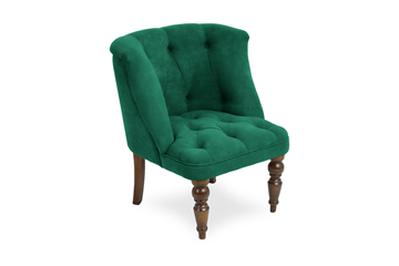Кресло на ножках Бриджит зеленый ножки коричневые в Курске