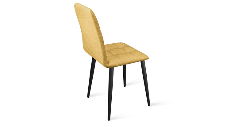 Обеденный стул Аспен К1С (Черный муар/Микровелюр Duna Curcuma) в Курске - изображение 2