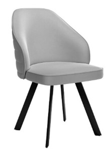 Кухонный стул dikline 276 Е28 светло-серый  ножки черные в Курске