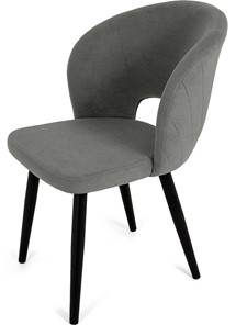 Обеденный стул Мишель, ноги R38 черные/велюр T180 Светло-серый в Курске - предосмотр