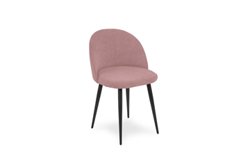 Мягкий стул для кухни Лайт розовый черные ножки в Курске