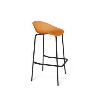 Барный стул SHT-ST19/S29 (оранжевый/черный муар) в Курске - предосмотр