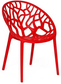 Кресло обеденное BUSH (mod.017) пластик 60*58,5*80 красный, арт.11726 в Курске