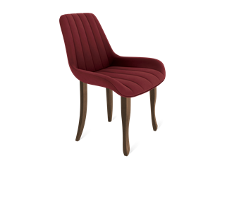 Обеденный стул SHT-ST37 / SHT-S122 (рубиновое вино/темный орех/черный муар) в Курске