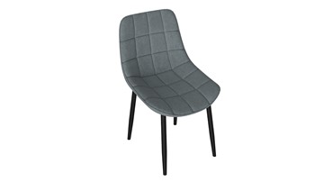 Обеденный стул Boston (Черный муар/Велюр V003 темно-серый) в Курске