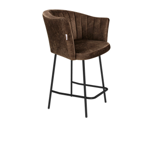 Полубарный стул SHT-ST42-1 / SHT-S29P-1 (кофейный трюфель/черный муар) в Курске - предосмотр