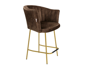 Полубарный стул SHT-ST42-1 / SHT-S29P-1 (кофейный трюфель/золото) в Курске