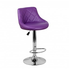 Барный стул Комфорт с мягкой спинкой WX-2396 экокожа фиолетовый в Курске - предосмотр 1