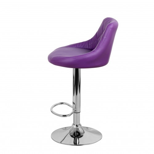 Барный стул Комфорт с мягкой спинкой WX-2396 экокожа фиолетовый в Курске - изображение 7