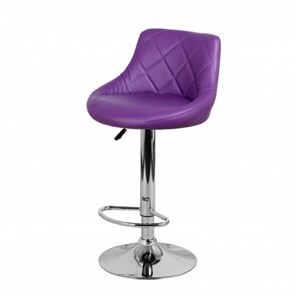 Барный стул Комфорт с мягкой спинкой WX-2396 экокожа фиолетовый в Курске - предосмотр 8
