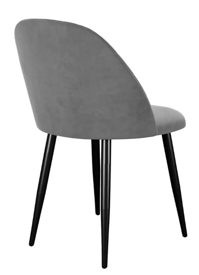 Обеденный стул 302, микровелюр B22 grey, ножки черные в Курске - изображение 3
