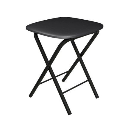 Табурет кухонный Складной СРП-013КВ (квадратное сиденье) Эмаль, черный в Курске - изображение