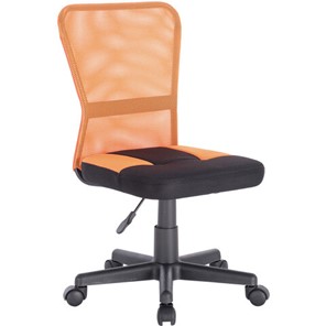 Компьютерное кресло Brabix Smart MG-313 (без подлокотников, комбинированное, черное/оранжевое) 531844 в Курске